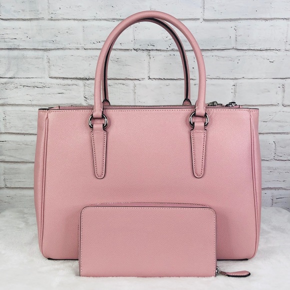 2PCS Coach Large Surrey Carryall Wallet Set - Picture 4 of 8